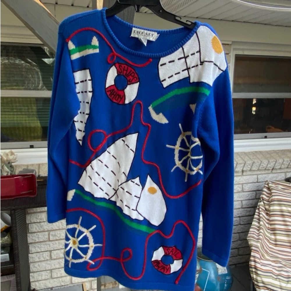 Vintage Richard and company nautical sweater